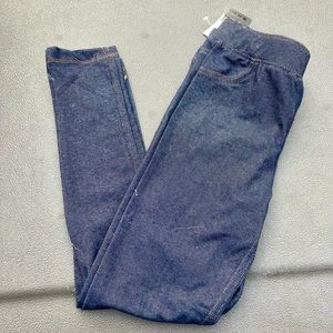 Girls Kids Grey Blue Jeggings Bottoms Size 6X Girl Toddler